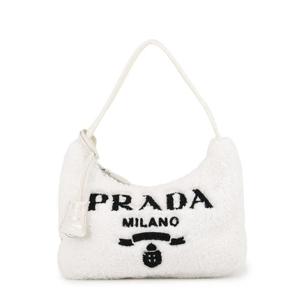 Prada Re Edition 2000 Terry Mini Bag Black White