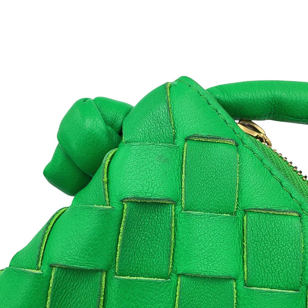 Bottega Veneta Handbag Intrecciato Small Turn Pouch Lambskin Green — view 7