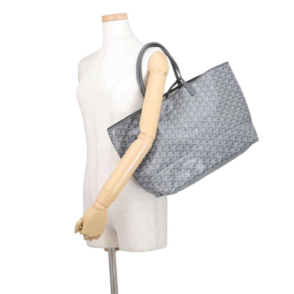 Goyard Tote Bag Saint Louis PM Leather Herringbone — view 4