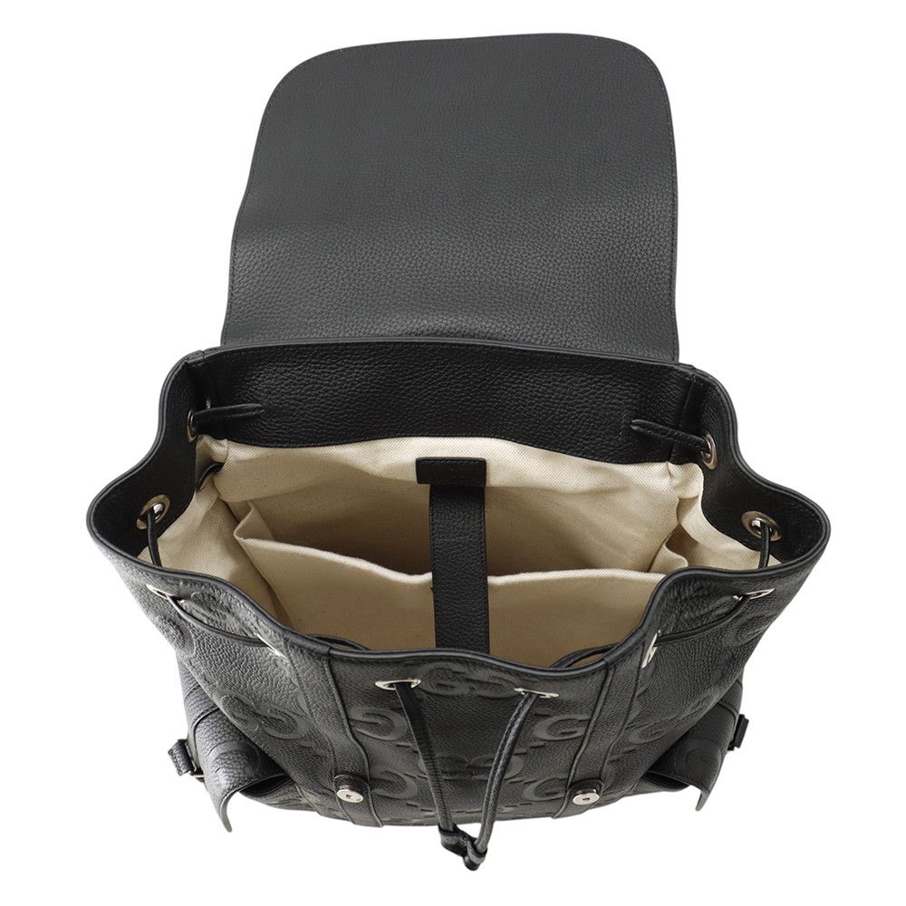 Gucci Backpack GG Embossed Jumbo Black — view 5