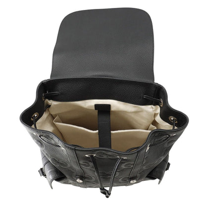 Gucci Backpack GG Embossed Jumbo Black — view 5