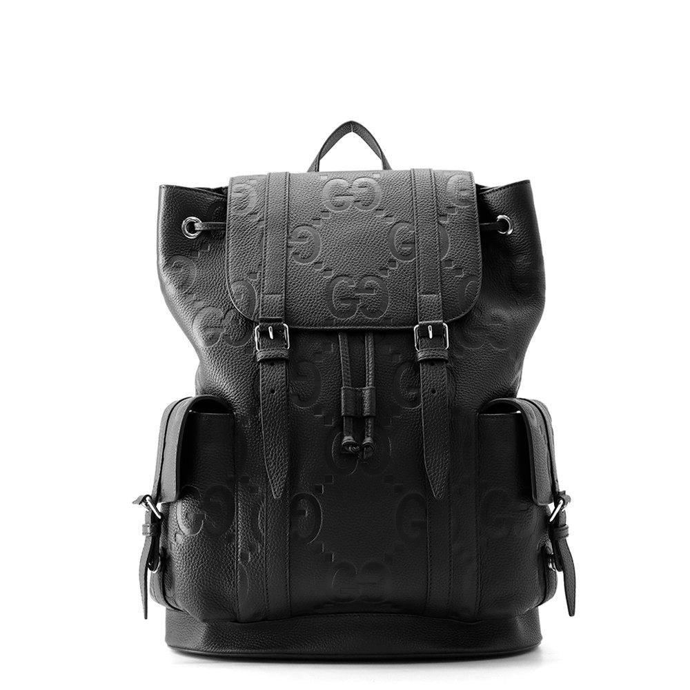 Gucci Backpack GG Embossed Jumbo Black