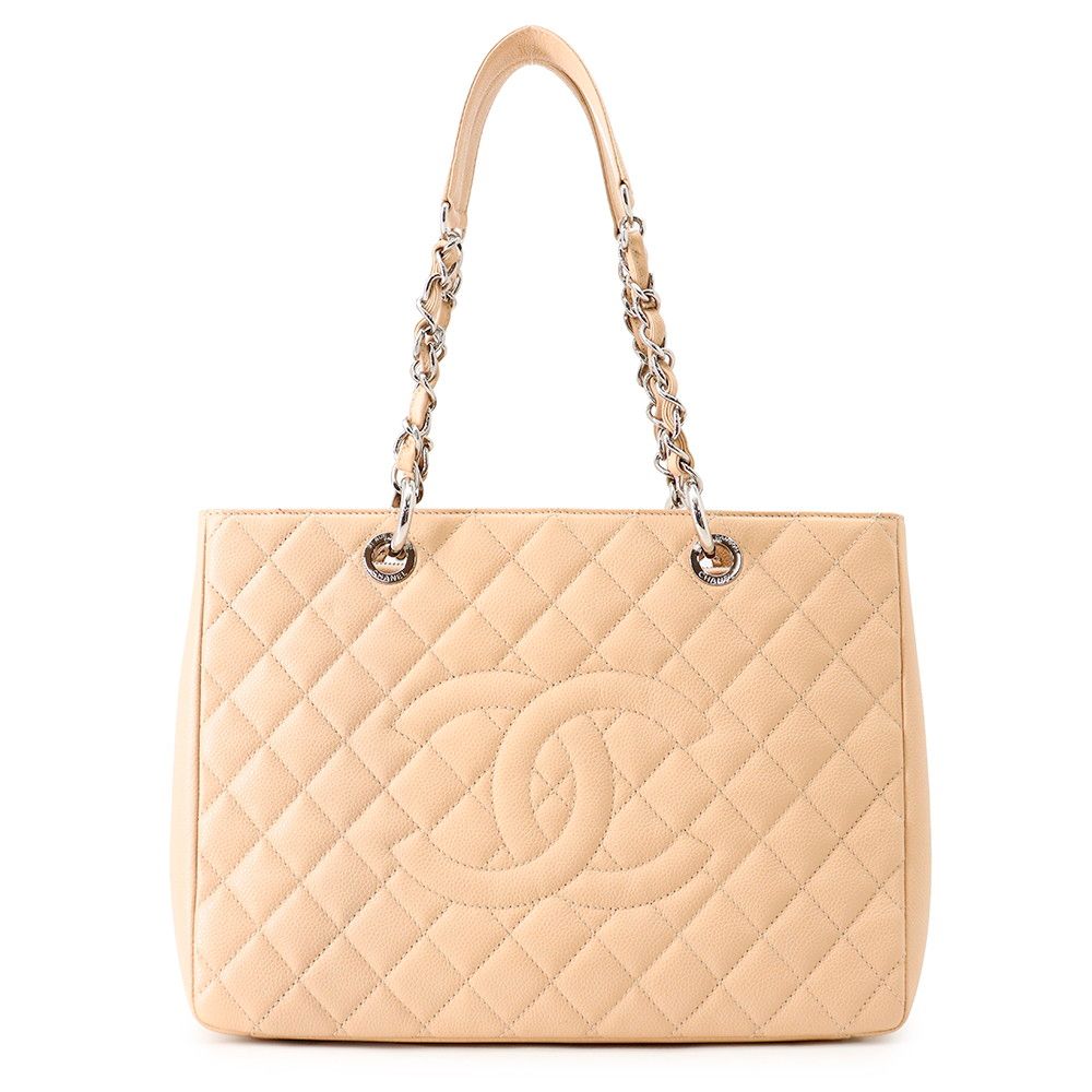 Chanel Chain Tote CC Logo Reissue Quilted Caviar Leather Shoulder Bag