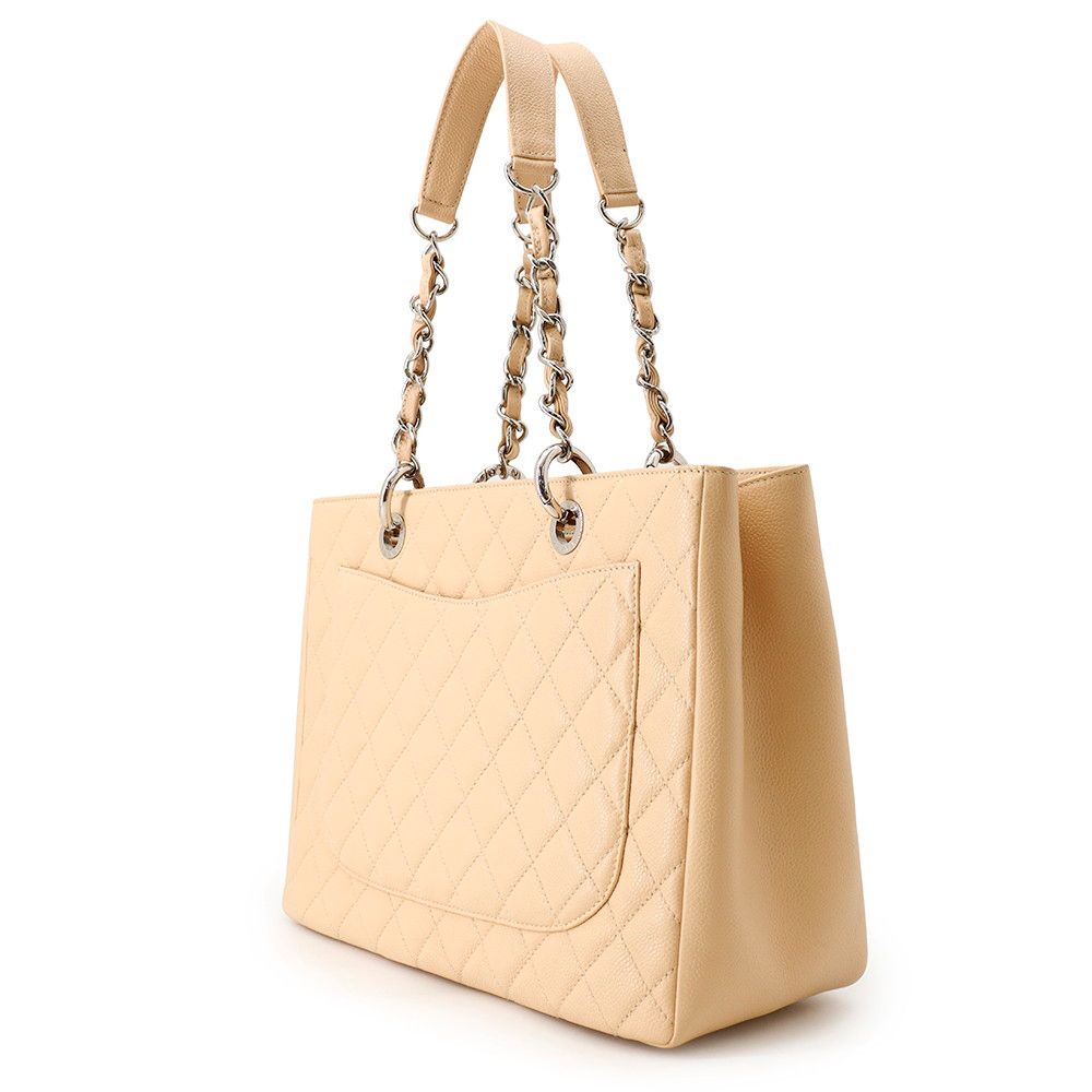 Chanel Chain Tote CC Logo Reissue Quilted Caviar Leather Shoulder Bag — view 2