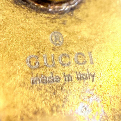 Gucci GG Marmont Lion Head Earrings Gold — view 6