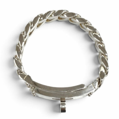 Hermes Kelly Gourmette GM Bracelet Silver — view 5