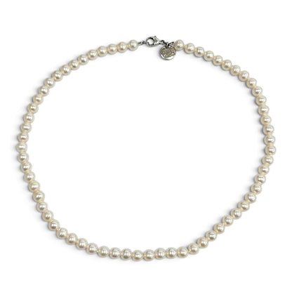Tiffany & Co Ziegfeld Collection Pearl Necklace Silver Clasp