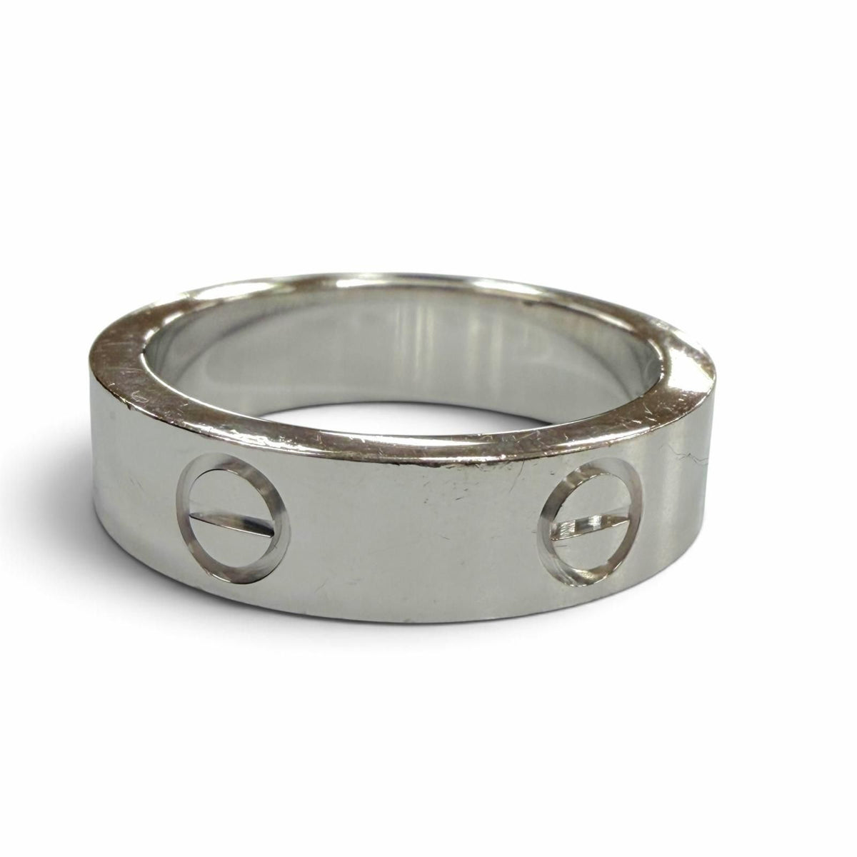 Cartier Love 750 Black Sapphire Ring Silver 58 JP — view 3