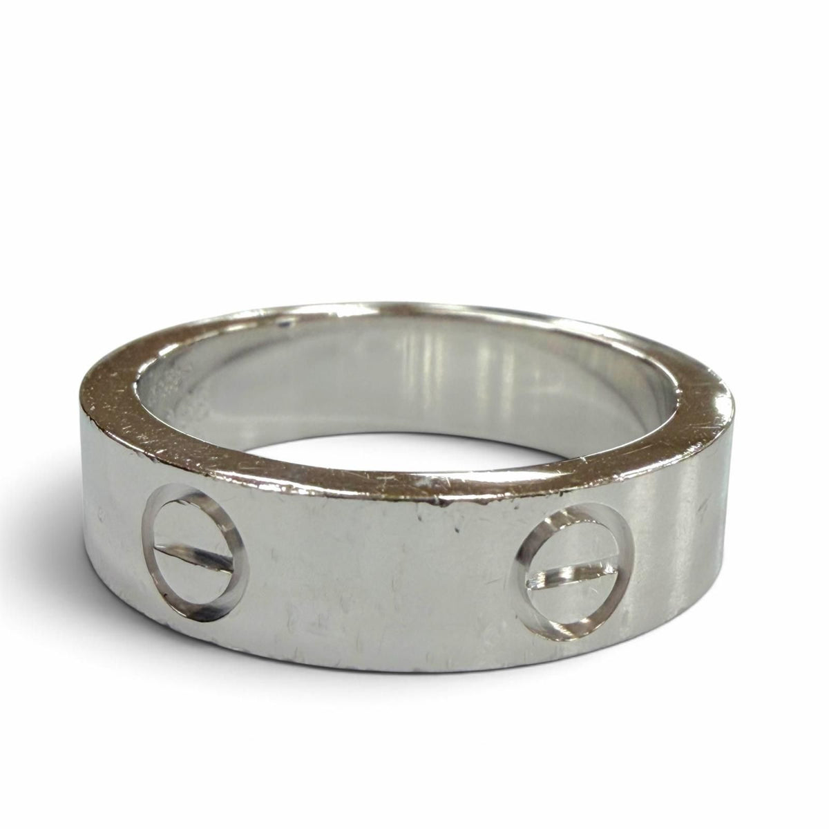 Cartier Love 750 Black Sapphire Ring Silver 58 JP — view 5