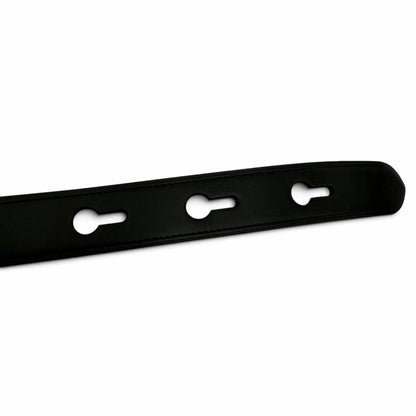 Loewe Embossed Logo Design Anagram Leather Belt Black 80/32 — view 6
