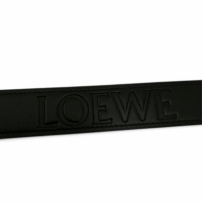 Loewe Embossed Logo Design Anagram Leather Belt Black 80/32 — view 4
