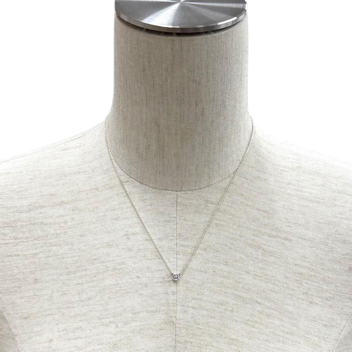 Tiffany & Co Elsa Peretti Color by the Yard Pink Sapphire Pendant — view 3