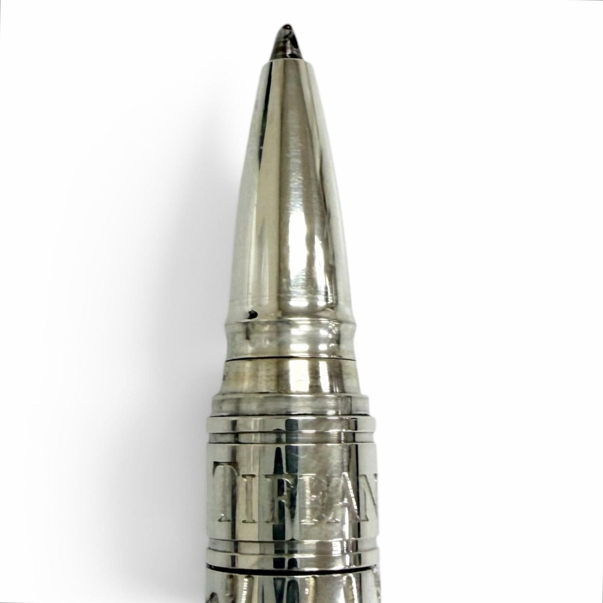 Tiffany & Co 925 Sterling Silver Leaf Design Cap Type Ballpoint Pen Handwriting — view 4