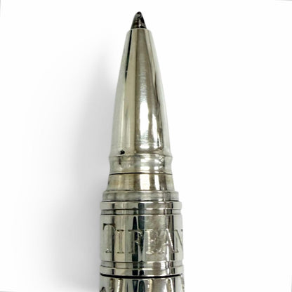 Tiffany & Co 925 Sterling Silver Leaf Design Cap Type Ballpoint Pen Handwriting — view 4