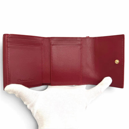 Dior Lady Lotus Wallet Patent Leather Cannage — view 5