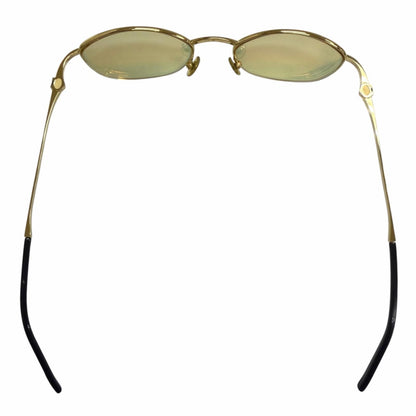 Cartier Oval Half Rim Sidestone Sunglasses Eyewear Gold 49 Prescription — view 7