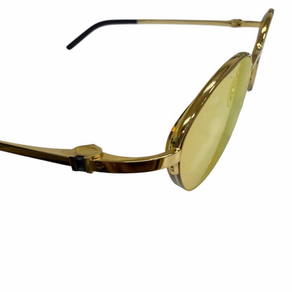 Cartier Oval Half Rim Sidestone Sunglasses Eyewear Gold 49 Prescription — view 6