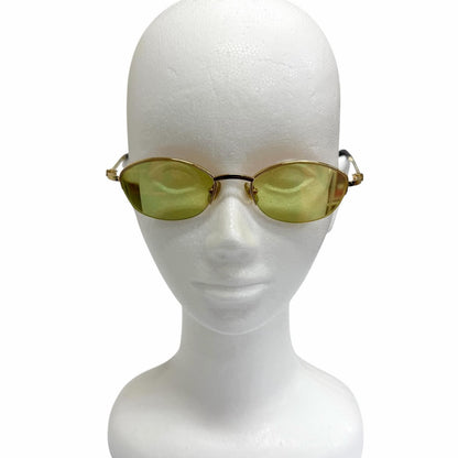 Cartier Oval Half Rim Sidestone Sunglasses Eyewear Gold 49 Prescription — view 2