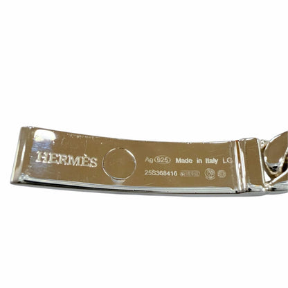 Hermes Kelly Gourmette Bracelet LG Silver — view 7