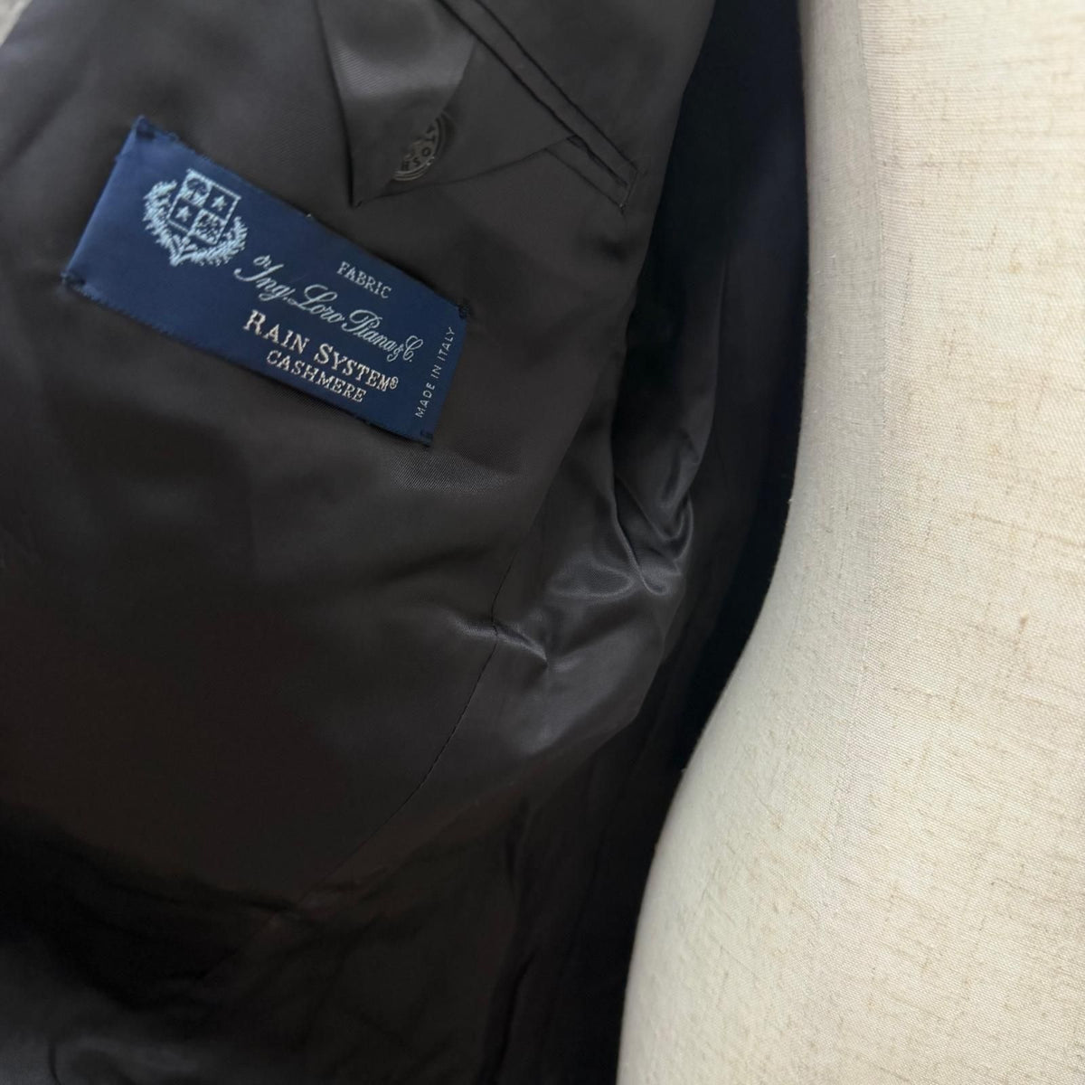 Loro Piana Mackintosh Crawford Cashmere 100% Rain System Chesterfield 38 — view 5
