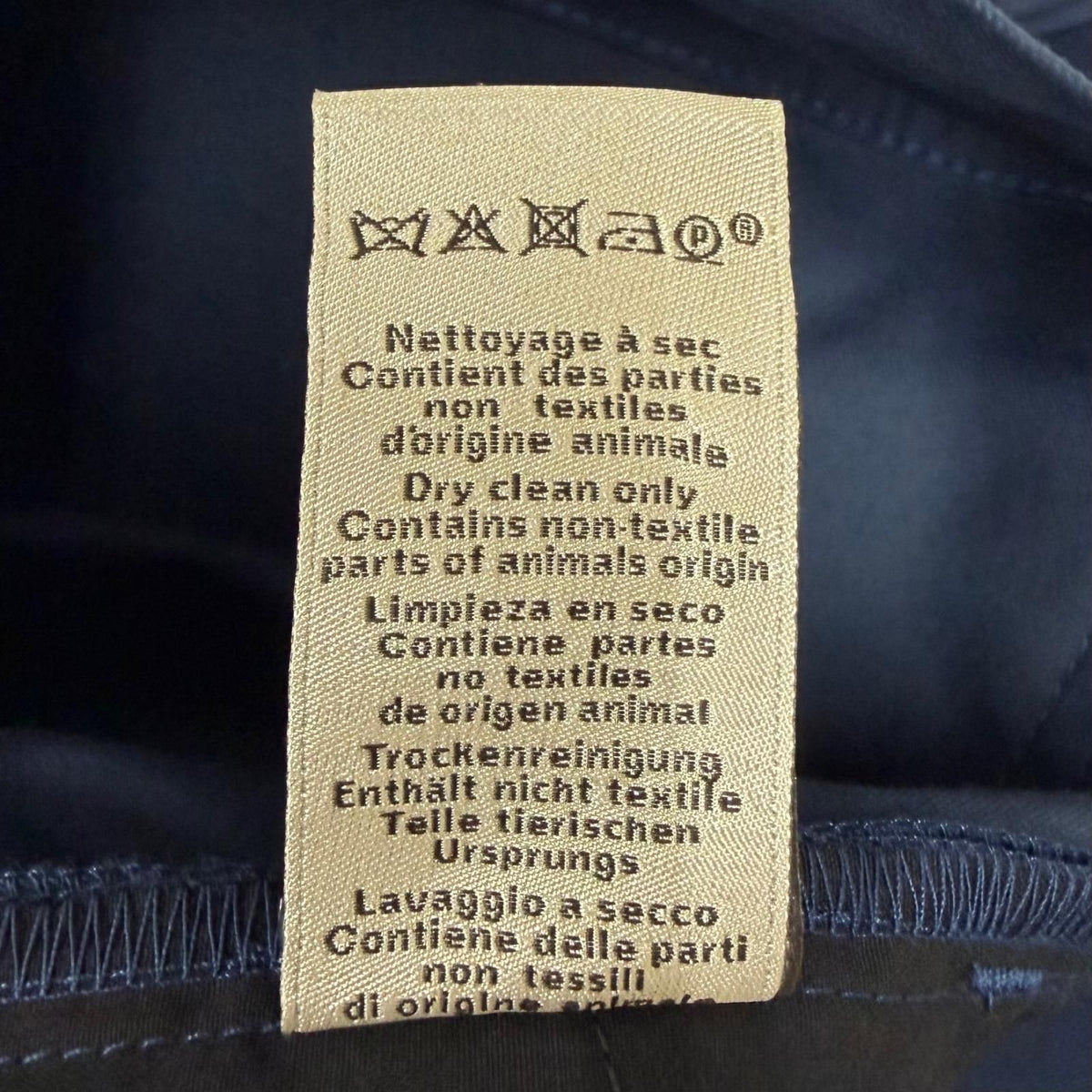 Hermes Cotton Sellier Buttons Clou de Selle Chino Pants Tapered Navy 42 — view 8