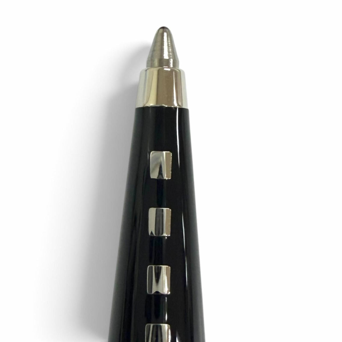 Louis Vuitton Jet Ligne Twist Ballpoint Pen Black Silver Handwriting Confirmed — view 4