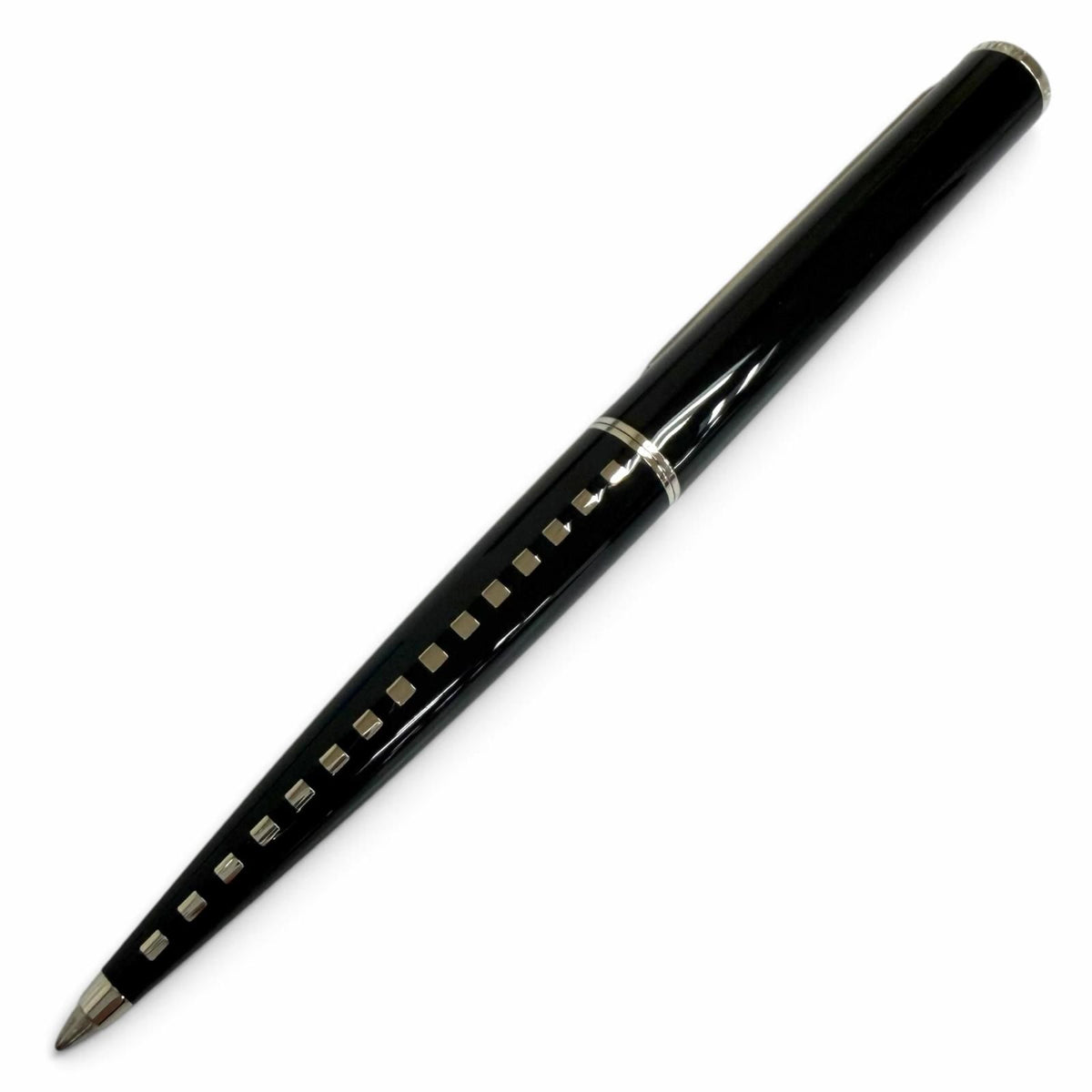 Louis Vuitton Jet Ligne Twist Ballpoint Pen Black Silver Handwriting Confirmed