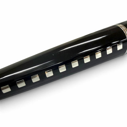 Louis Vuitton Jet Ligne Twist Ballpoint Pen Black Silver Handwriting Confirmed — view 5