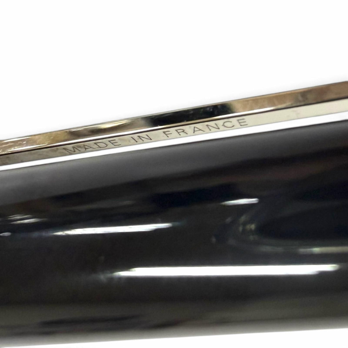 Louis Vuitton Jet Ligne Twist Ballpoint Pen Black Silver Handwriting Confirmed — view 8
