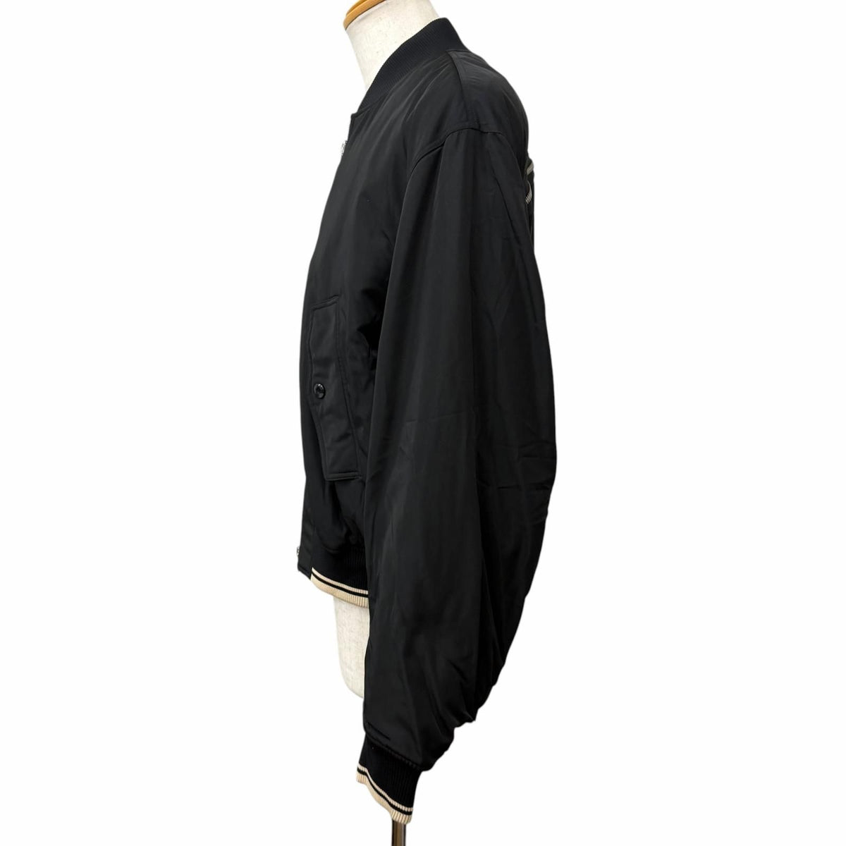 Bvlgari Dries Van Noten Back Zip Design Bomber Jacket Black — view 3