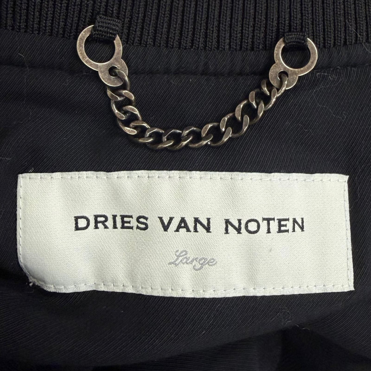 Bvlgari Dries Van Noten Back Zip Design Bomber Jacket Black — view 7