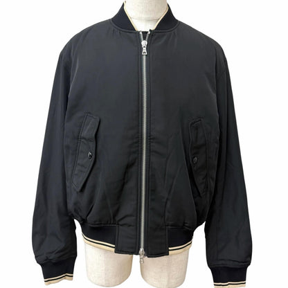 Bvlgari Dries Van Noten Back Zip Design Bomber Jacket Black