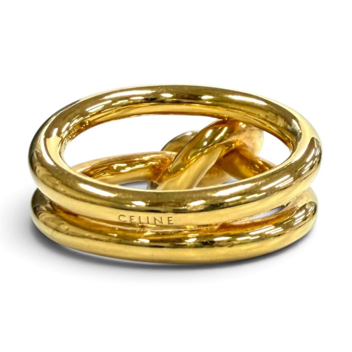 Celine Knot Double Ring Gold 50 JP — view 4