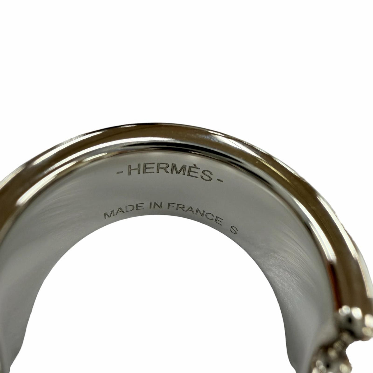 Hermes Olympe PM Ring Veau Madame Etoupe Silver S JP — view 7