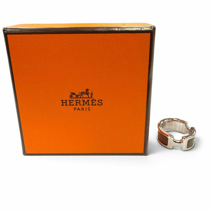 Hermes Olympe PM Ring Veau Madame Etoupe Silver S JP — view 2