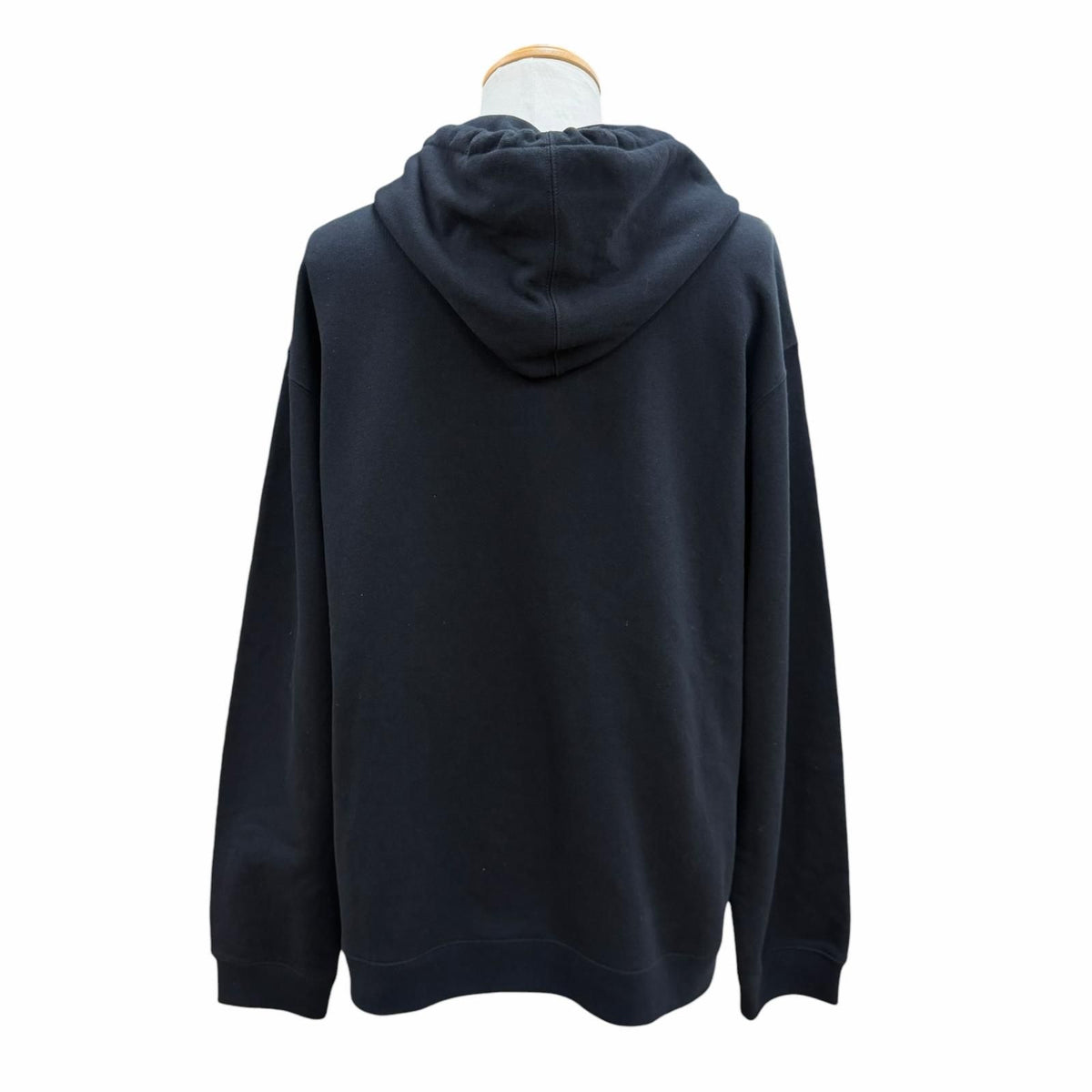 Gucci Constantly Reviewing Logo Print Hooded Pullover Hoodie Black — view 4