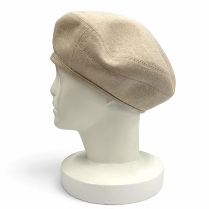 Hermes Saint Honore Cashmere 100% Clou de Selle Parisienne Patch Beret 57 Hat — view 4