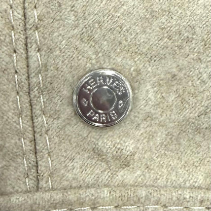 Hermes Saint Honore Cashmere 100% Clou de Selle Parisienne Patch Beret 57 Hat — view 6