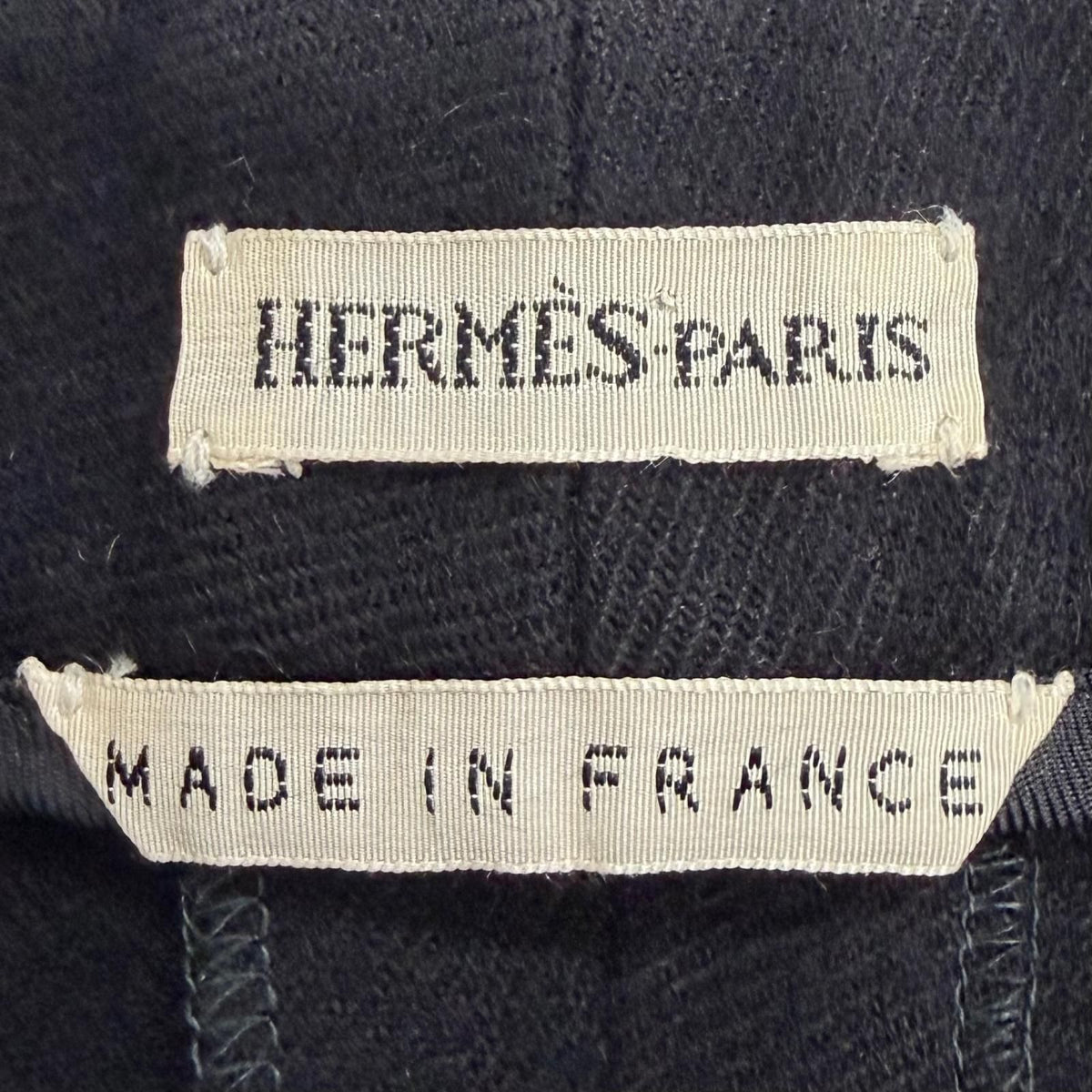 Hermes Cashmere 100% Martin Margiela Era H Logo Button Center Crease Pants — view 8