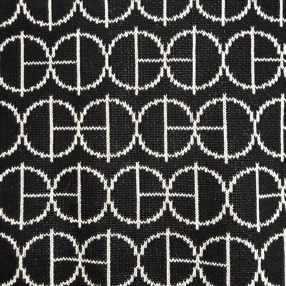 Hermes Cotton H Round All Over Print Crew Neck Short Sleeve Knit Black White FR — view 5