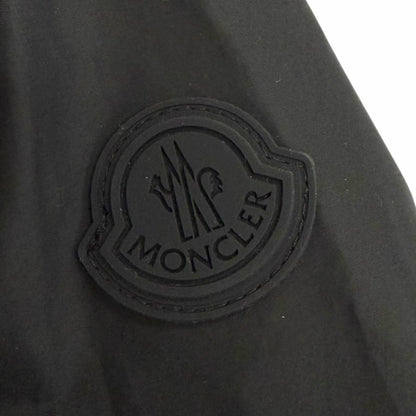 Moncler Dress Cotton Logo Patch Zip Up Long Sleeve Black IT 38 — view 5