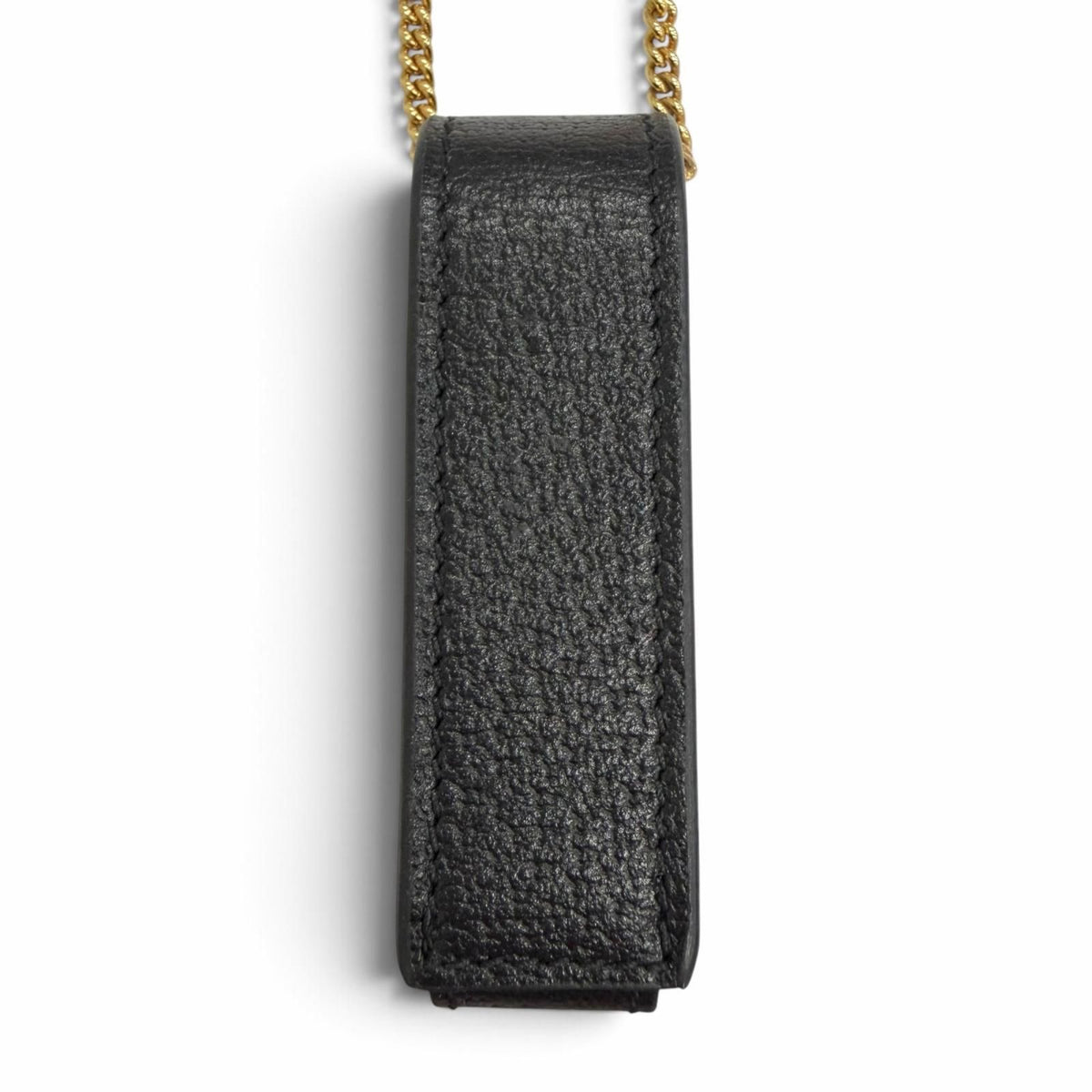 Gucci GG Marmont Chain Leather Lip Case Black Gold — view 4