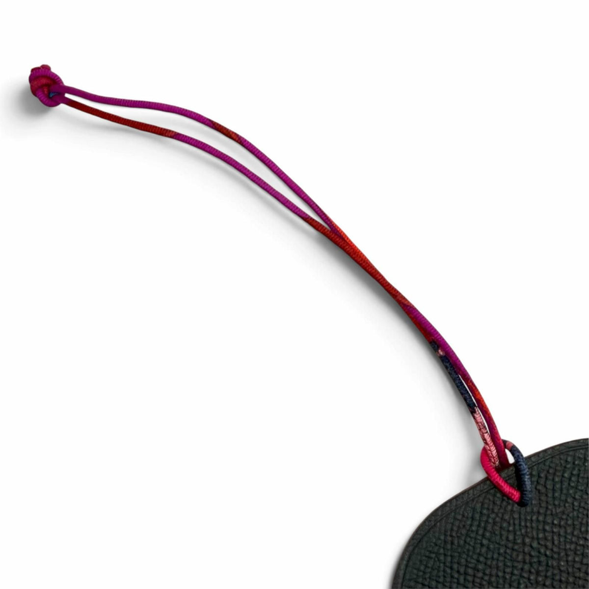 Hermes Petit H GM Red Navy Leather Turtle Bag Charm — view 7
