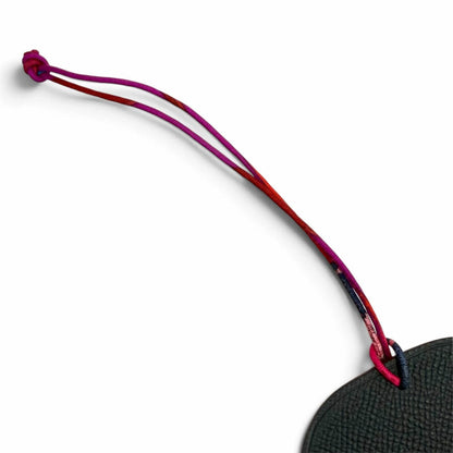 Hermes Petit H GM Red Navy Leather Turtle Bag Charm — view 7
