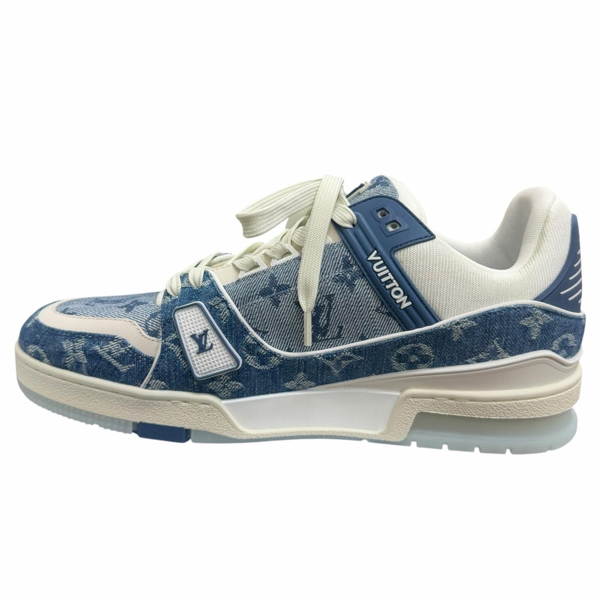 Louis Vuitton LV Trainer Line Monogram Denim Low-Top Sneakers — view 6