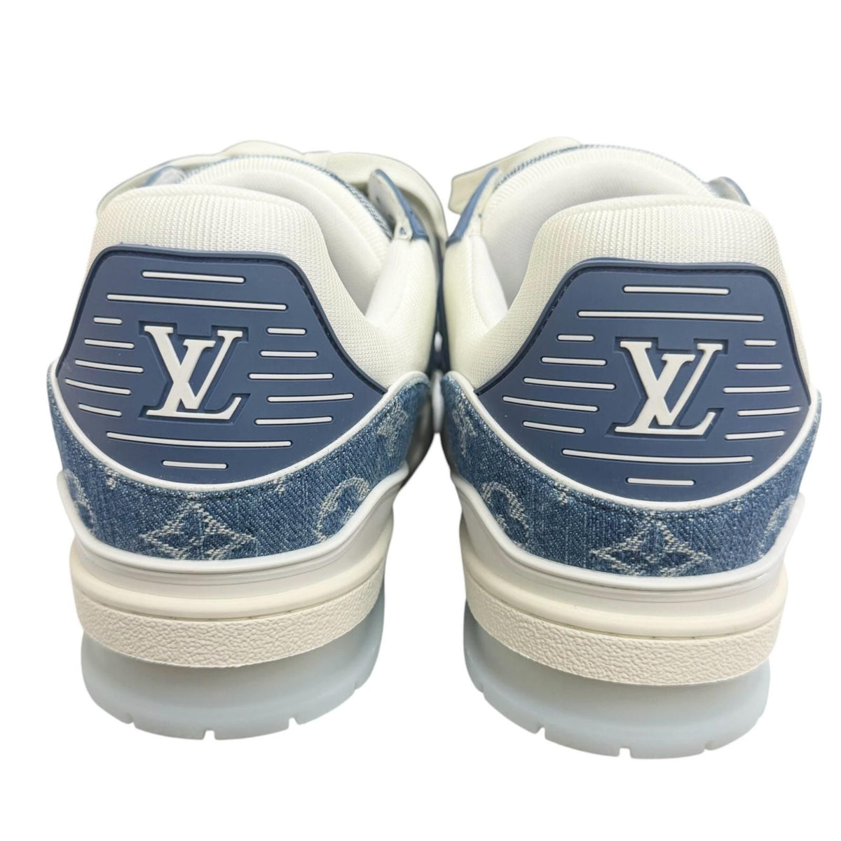 Louis Vuitton LV Trainer Line Monogram Denim Low-Top Sneakers — view 4