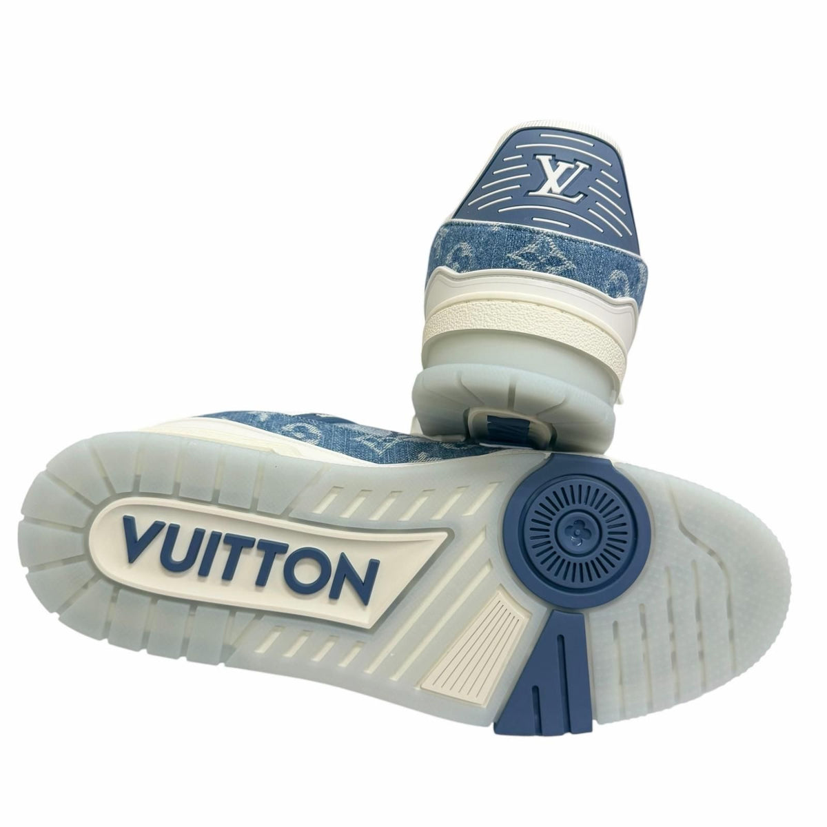 Louis Vuitton LV Trainer Line Monogram Denim Low-Top Sneakers — view 5
