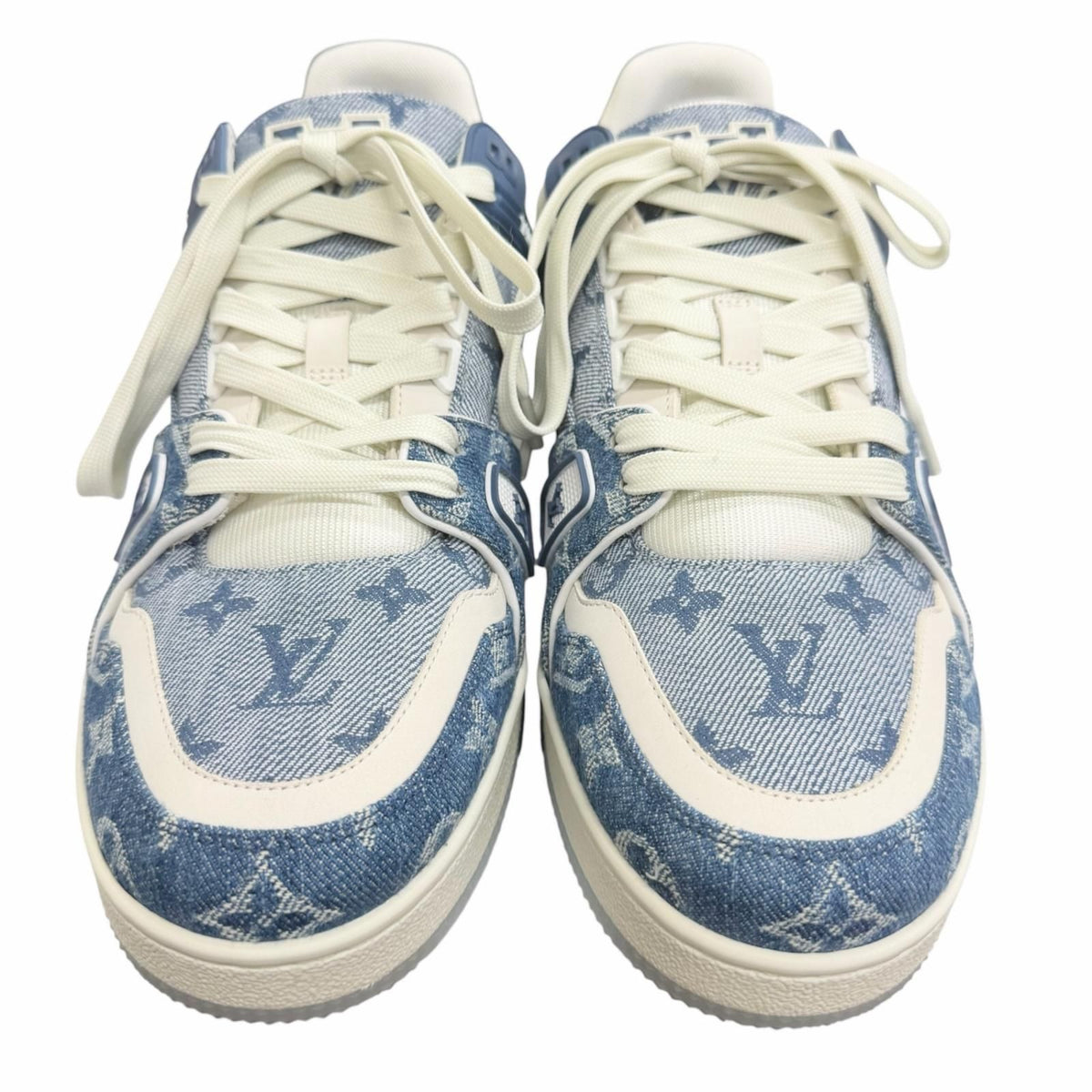 Louis Vuitton LV Trainer Line Monogram Denim Low-Top Sneakers — view 3