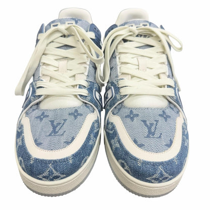 Louis Vuitton LV Trainer Line Monogram Denim Low-Top Sneakers — view 3