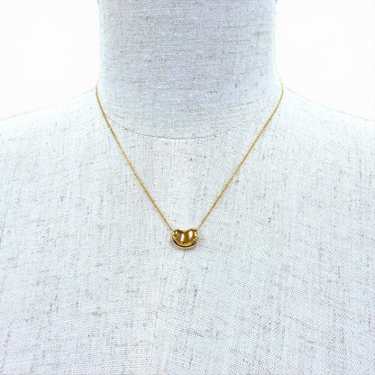 Tiffany & Co Elsa Peretti Bean Design Pendant 18k Necklace Yellow Gold — view 2
